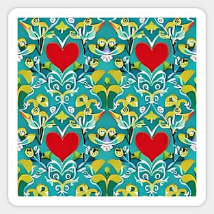 Heart Flower Sticker